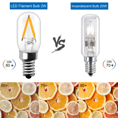 2W T22 E12 LED Vintage Light Bulb