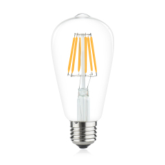 6W ST64 E26/E27 LED Vintage Light Bulb