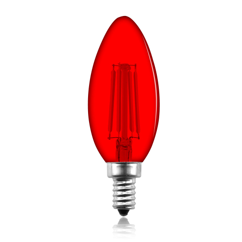 4W C35 E12 LED Red Vintage Light Bulb