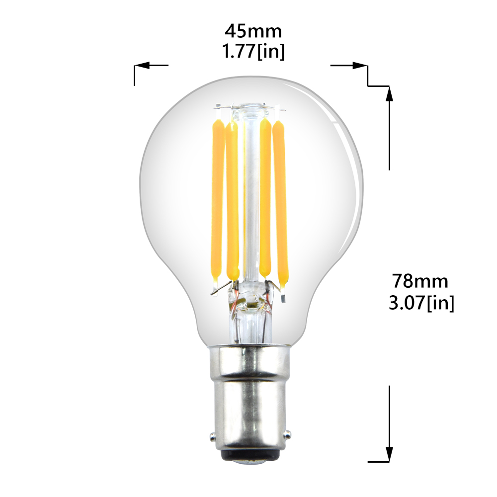 4W G45 B15 LED Vintage Light Bulb