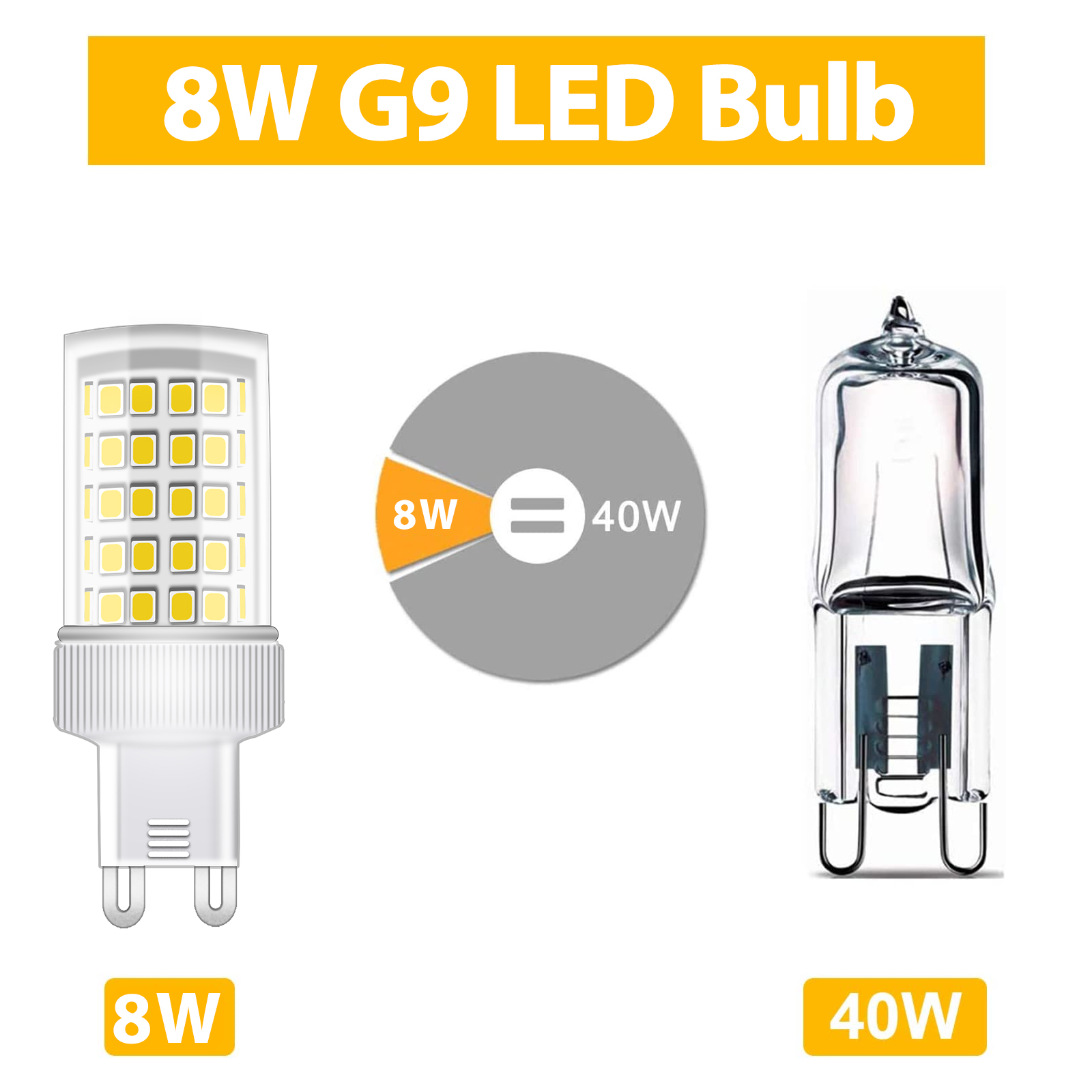 8W LED G9 Light Bulb