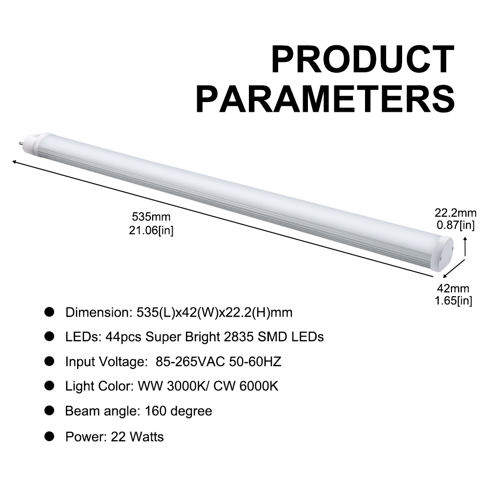 22W 2G11 4 Pin LED PLC Lamps