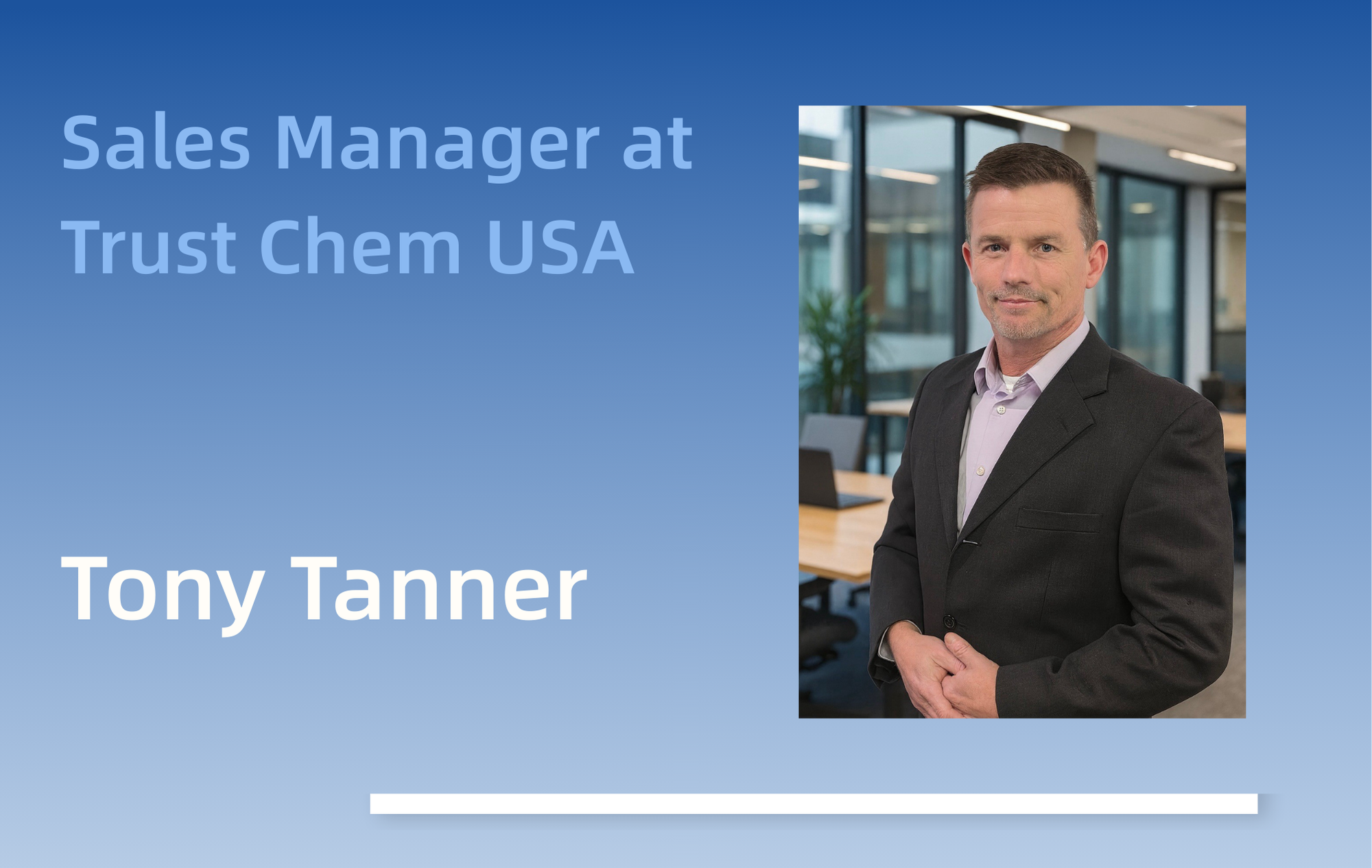 768新京娱乐app下载任命Tony Tanner为美国子公司销售经理