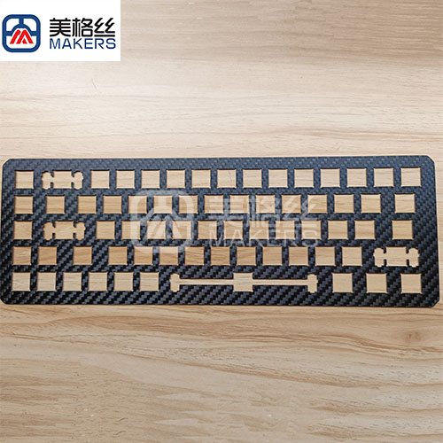 Customized keyboard 3K 200gsm twill carbon fiber parts finished keyboard without gelcoat