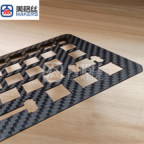 Customized keyboard 3K 200gsm twill carbon fiber parts finished keyboard without gelcoat