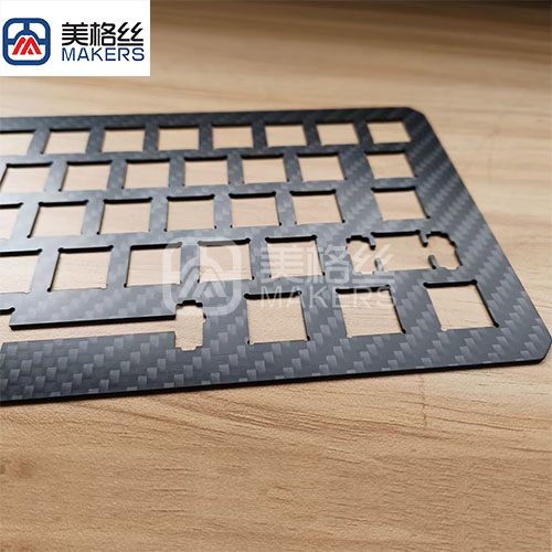 Customized keyboard 3K 200gsm twill carbon fiber parts finished keyboard without gelcoat