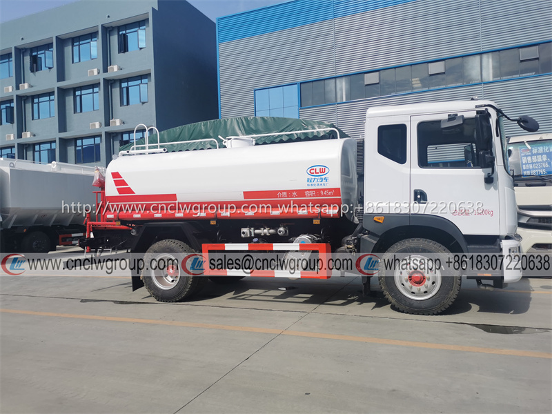 Dongfeng 9.45m3 Water Sprinkler Tank Spraying Truck Cummins engine Water Lorry