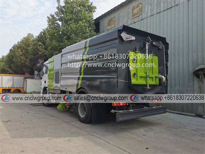 SHACMAN L3000 RHD 6W washing road sweeper water sprinkler street cleaning sweeping truck