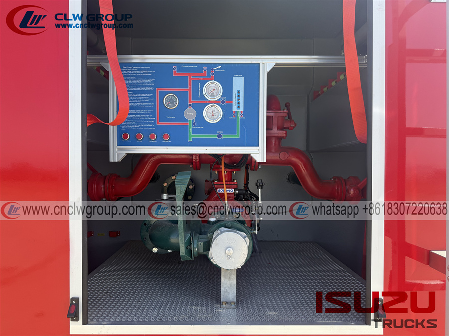 ISUZU 700P 4000 liter water tank fire truck