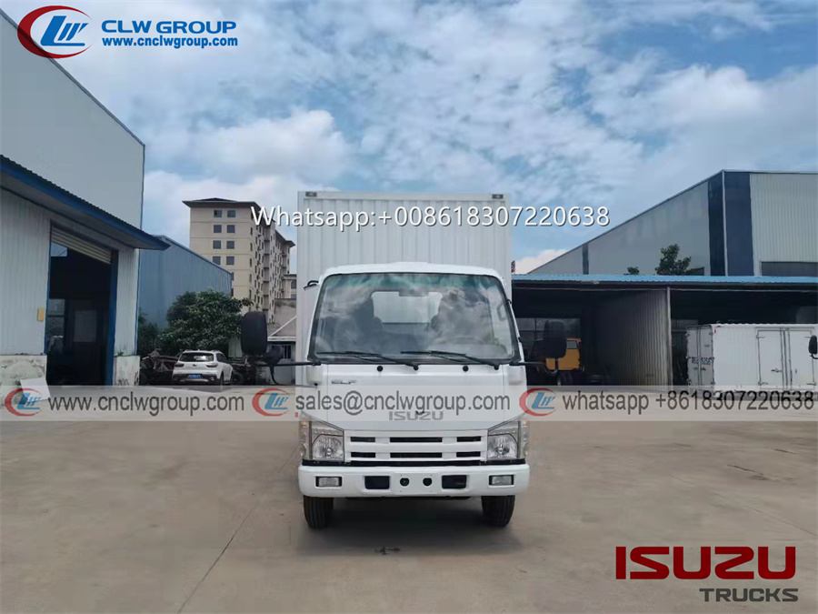 Isuzu elf 100p 5 ton 14ft van box cargo trucks
