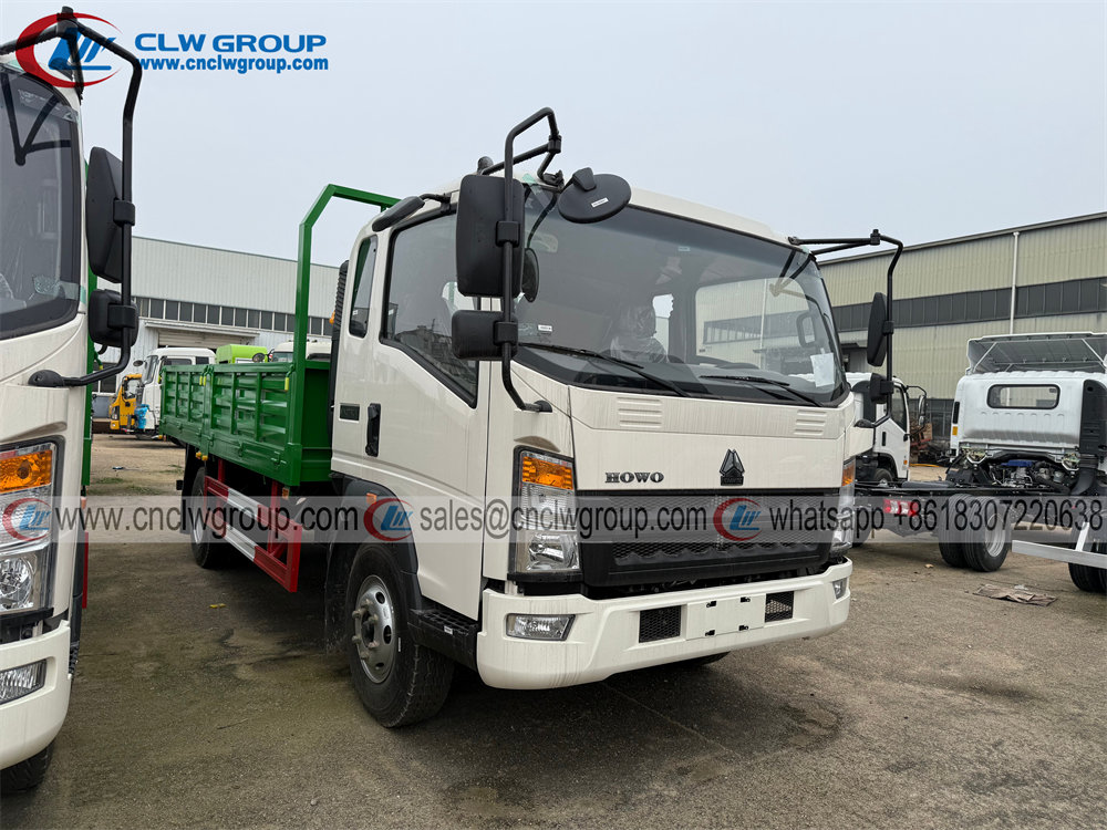 Brand new Sinotruk HOWO 6-8 ton dropside platform cargo trucks