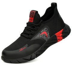 The factory wholesale piercing resistant work shoes steel toe big size durable sport women and men safety shoes