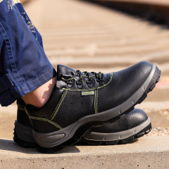 cheap price industrial leather summer work safety shoes for men
