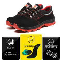 Guyisa factory hot men's sports safety shoes fashion wear resistant work shoes