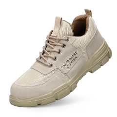 Guyisa hot selling safety shoes comfortable wear resistant soft steel toe work shoes