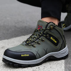 GUYISA action safety shoes with safe steel toe and anti-puncture midsole for winter