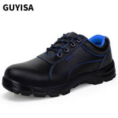 GUYISA New Fashion work shoes waterproof for men leather upper