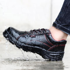 GUYISA New Fashion work shoes waterproof for men leather upper