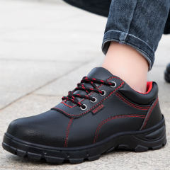 GUYISA New Fashion work shoes waterproof for men leather upper