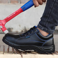 GUYISA New Fashion work shoes waterproof for men leather upper