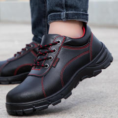 GUYISA New Fashion work shoes waterproof for men leather upper