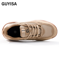 GUYISA High quality safety shoes construction site European standard steel toe anti-puncture anti-smash safety shoes
