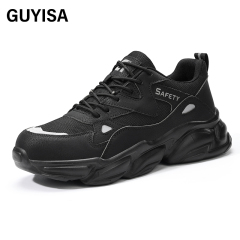 GUYISA safety shoes Sports Series for men steel toe Rubber shoes anti-puncture safety shoes