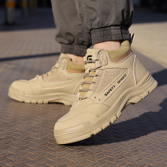 GUYISA Anti-smashing anti-puncture sports series European standard steel toe cap rubber and plastic sole labor protection shoes