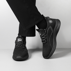 GUYISA Sports series black anti - slip SRC solid MD sole all - season chef shoes