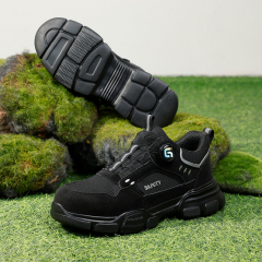 GUYISA Black sports series anti - impact anti - puncture labor protection shoes