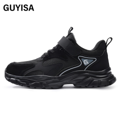 GUYISA New black casual series anti-smashing anti-piercing safety shoes