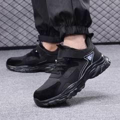 GUYISA New black casual series anti-smashing anti-piercing safety shoes