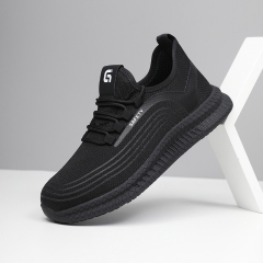 GUYISA Black new sports series solid MD sole anti-slip SRC chef shoes