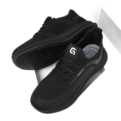 GUYISA Black new sports series solid MD sole anti-slip SRC chef shoes