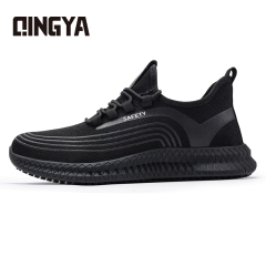 GUYISA Black new sports series solid MD sole anti-slip SRC chef shoes