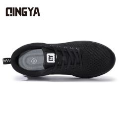 GUYISA Black casual series new super fiber rubber sole anti - slip SRC all - season chef shoes