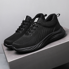 GUYISA Black casual series new super fiber rubber sole anti - slip SRC all - season chef shoes
