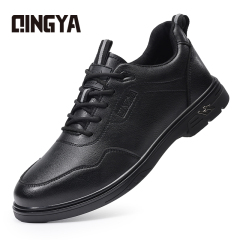 GUYISA New black casual series super fiber rubber sole anti - slip SRC all - season chef shoes