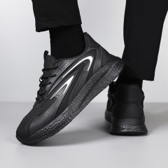 GUYISA New black sports series anti - slip SRC solid MD sole chef shoes