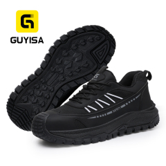 GUYISA 6021BKV 15KV Insulated Casual Safety Shoes Plastic Toe Anti Crush Anti Penetration MD Sole