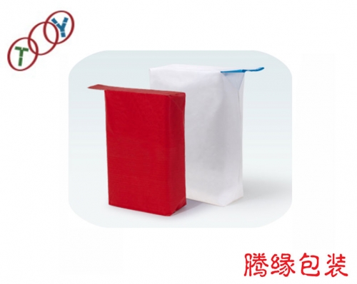 Block bottom valve bag for chemical raw material