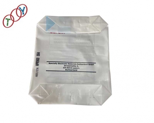pasted plastic valve type bag