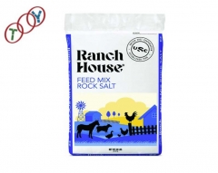 25L heat seal bag package for animal stock rock salt sack