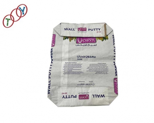 colors paper valve bag used for building putty powder