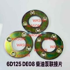 6D125 DE08 Excavator Fuel Pump Plate Sub As