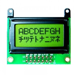 Character lcd display module 0802 lcd 8x2 stn Blue/yellow-green mode