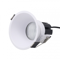 Round recessed downlight housing