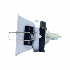 White square 360 degrees rotatable embedded down light