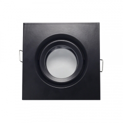 Square black anti glare adjustable customized waterproof recessed IP65 led recessed downlight for bathroom