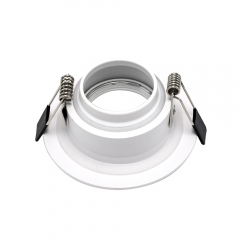 Round white die casting aluminum adjustable recessed ceiling IP65 waterproof downlights for bathroom